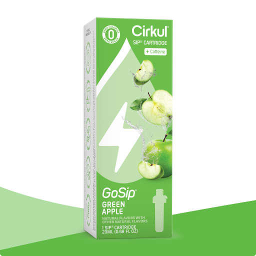 GoSip Green Apple - Bright Travel Choice Ready